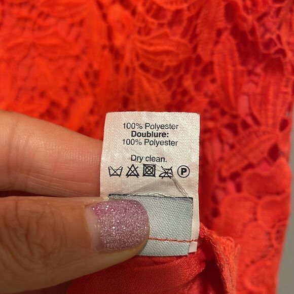 J.CREW woman’s orange lace dress - Picture 8 of 10